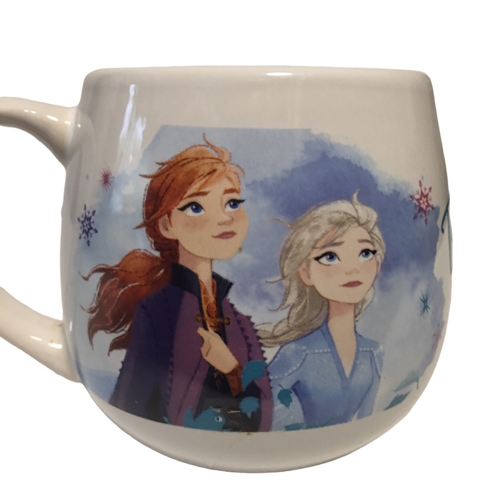 Disney Tea Cup Coffee Mug Frozen II ANNA ELSA Trust your journey 2019 EUC - Picture 1 of 7